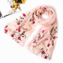 women scarf silk floral scarves shawls and wraps spring summer beach