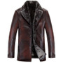 FRANCIS M.H. | LEATHER & FAUX FUR COAT