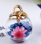 charms crystal flower glass bracelet pendant DIY decoration craft jewelry10pcs