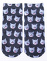 New 3D Printed Cotton Skeleton socks Bone short Women socks Terror novelty socks Animal cat Cute funny Low Cut Ankle Socks men