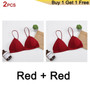 2Pcs Seamless Soft Wireless Push Up Bras