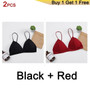 2Pcs Seamless Soft Wireless Push Up Bras