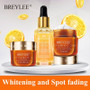 BREYLEE Vitamin C Whitening Set Face Serum, Facial Cream Mask, Fade Freckles Face Cream and Remove Dark Circle Eye Cream