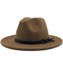 Ribbon Elegant Panama Fedora Hat