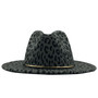 Unisex Flat Brim Wool Felt Jazz Fedora Hat