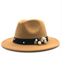 Ladies Fedora Hat Wide Brim