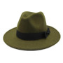 Wide Brim Fedora Hat Felt Bowler Trilby Style