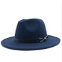 Vintage Trilby Felt Fedora Hat With Wide Brim