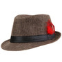 Feathers Trendy Fedora Hat