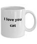I love you cat coffee mug