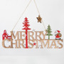 Christmas Wooden Christmas Tree Letter Pendant