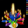 Birthday Cake Music Candles Lotus Flower Christmas Festival Decorative Music Wedding Party Decoration