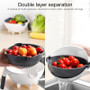 Double Layer Rotate Vegetable Cutter with Drain Basket