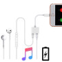 2 in 1 Dual Lightning Audio Charging  Splitter Earphone  for iPhone X 7 8