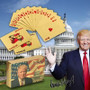 Waterproof USA President Donald Trump Playing Cards Poker Set