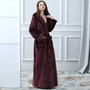 Women Plus Size Long Warm Flannel Bathrobe Winter Bath Robe Bridesmaid Hooded Dressing Gown Sexy Bride Robes Men Night Sleepwear