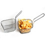 French Fries Basket Portable Stainless Steel Chips Mini Frying Basket Strainer Fryer Kitchen Cooking Chef Basket Colander Tool