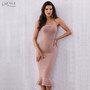 Adyce 2020 New Summer Women Blue Bandage Dress Vestido Sexy Sleeveless Strapless Club Dress Elegant Celebrity Runway Party Dress