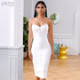 Adyce summer white bandage dress female dresses 2020 sexy sleeveless strapless club dress celebrity night runway party dress