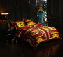 Versace Medusa Bedding Set Duvet Cover Bed Sheet Pillowcase Palace Luxury Velvet