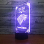 House Stark Game of Thrones Wolf Acrylic LED Lamp