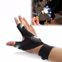 Night Fishing Glove with LED Light Rescue Tools Gear Fingerless Home Repair Gloves men half finger Flashlights Accessories Z701