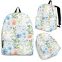 Blue Floral Backpack