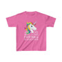 Girls T-Shirt - Just a girl who loves football and unicorns