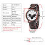 Wooden Stylish Bobo Bird Marble Face Mens Watch Design P09-4&5 + FREE Wooden Gift Box