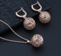 Hollow Spherical balls Necklace and Earring Set