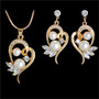 sparkling crystal Necklace and Earrings Jewellery set