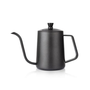 Black Stainless Steel Coffee Pots with Long Mouth 600ml