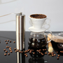 Mini Manual Hand Silver Coffee Grinder, Stainless Steel Grinder