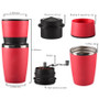 3 in 1 Portable Coffee Grinder ,Coffee Maker, and Elegant Cup