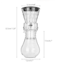 Cold Ice Water Drip Coffee Maker Brew Pot Dripper Coffeemaker