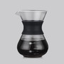 Black Chemex Coffee Maker with Stainless Steel Filter, Pour Over Coffee Type