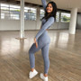 Women Seamless yoga set Fitness Sports Suits GYM Cloth Yoga Long Sleeve Shirts High Waist Running Leggings Workout Pants Shirts