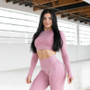 Women Seamless yoga set Fitness Sports Suits GYM Cloth Yoga Long Sleeve Shirts High Waist Running Leggings Workout Pants Shirts