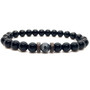 Men Bracelet Natural Moonstone Bead Lava Stone Diffuser