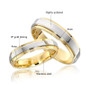 Simple Couple Titanium Steel Wedding Rings