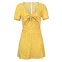 Short Sleeve Wrap Boho Floral Mini Dress