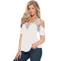 Off Shoulder Lace Top Short Sleeve