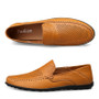 Genuine Leather Men Casual Shoes Luxury Brand 2020