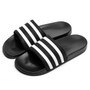 Men's Slippers EVA Men Shoes Women Couple Flip Flops Soft Black and White Stripes Casual Summer Male