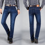 Autumn Winter Jeans Men Denim Trousers cotton Jeans