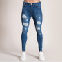 WAKIENDO Skinny Jeans Streetwear Destroyed Ripped Jeans