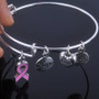 Care For Breast Cancer pink ribbon bracelet