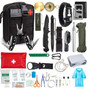 Survival Kit 12 in 1 Fishing Hunting SOS,EDC Survival Gear Emergency Camping Hiking Kit with knife flashlight Emergency blanket