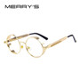 MERRY'S Vintage Women Steampunk Sunglasses Brand Design Round Sunglasses Oculos de sol UV400