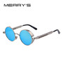 MERRY'S Vintage Women Steampunk Sunglasses Brand Design Round Sunglasses Oculos de sol UV400